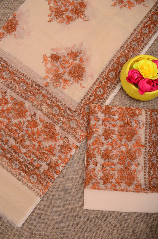 Hand block Printed Floral Suits (4 color)